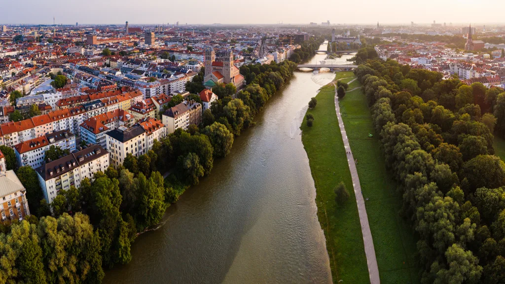 Munich cityscape view