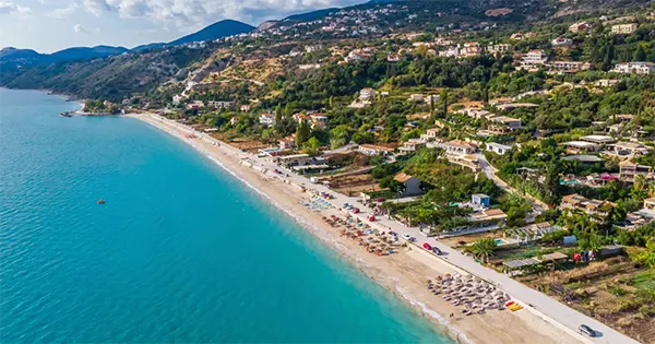 plaża Lourdas Grecja