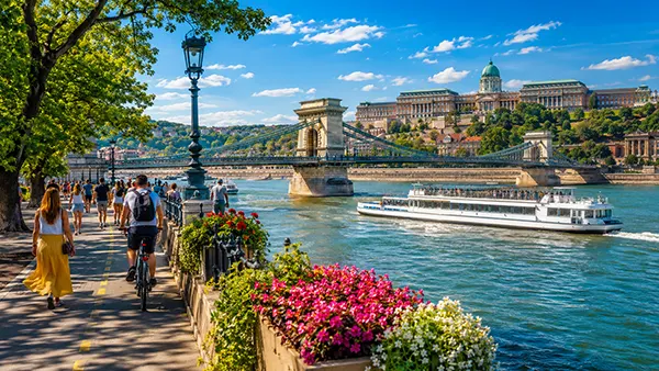 Danube evening view